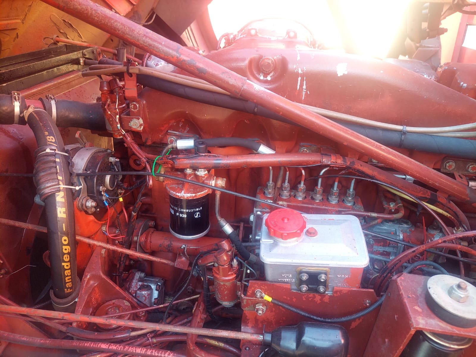 Cambio de aceite en camión